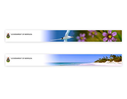 Bermuda Government Website Banners