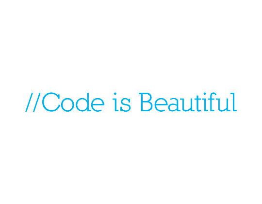 Code is Beautiful Title